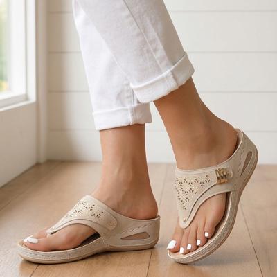 Cali Clip Toe Wedge Slippers