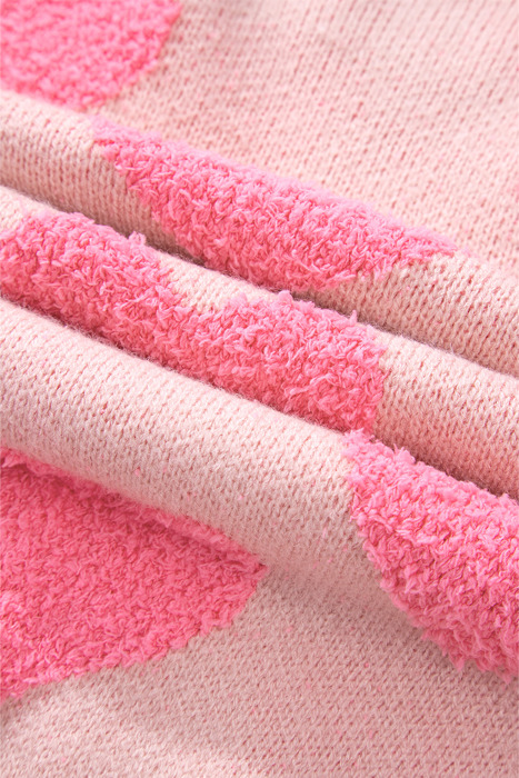Cali Heart Jacquard Knit Sweater