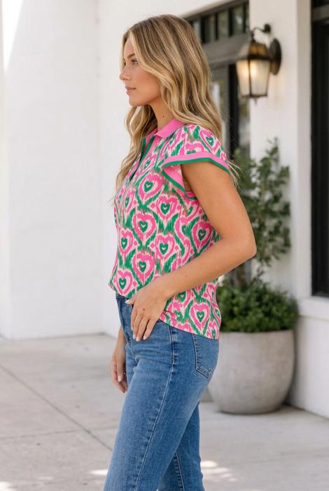 Cali Short Sleeve Blouse