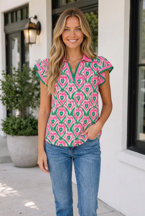 Cali Short Sleeve Blouse