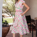  Callie Sleeve Elegant Midi Dress
