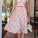  Callie Sleeve Elegant Midi Dress