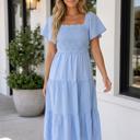 Calliope Tiered Midi Dress