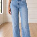 Mist Blue Size 12 Cameron Raw Hem Jeans