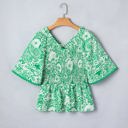  Camryn Floral Smocked Blouse