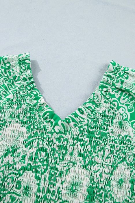 Camryn Floral Smocked Blouse