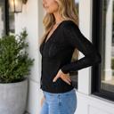  Camryn Front Fit Blouse Long Sleeve Top