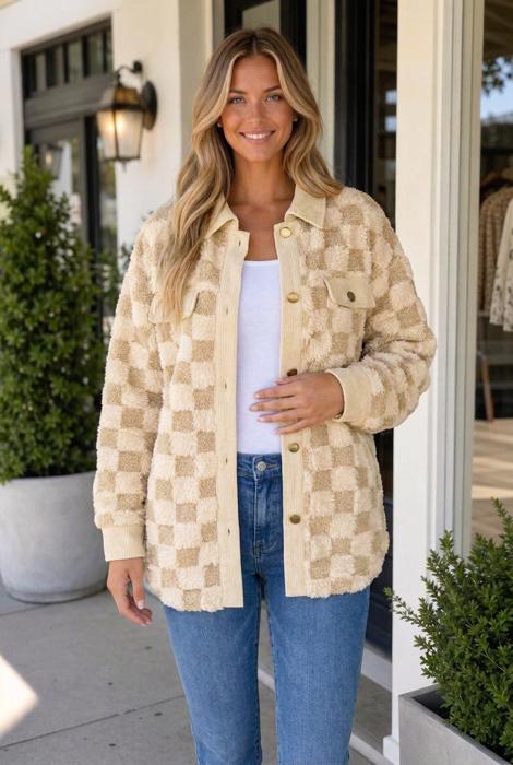 Camryn Sleeve Shift Silhouette Shacket