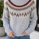  Carleie Geometric Detail Winter Sweater