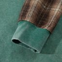  Carley Plaid Colorblock Hoodie