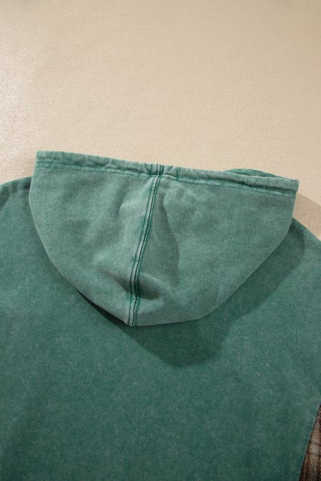 Carley Plaid Colorblock Hoodie