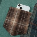  Carley Plaid Colorblock Hoodie
