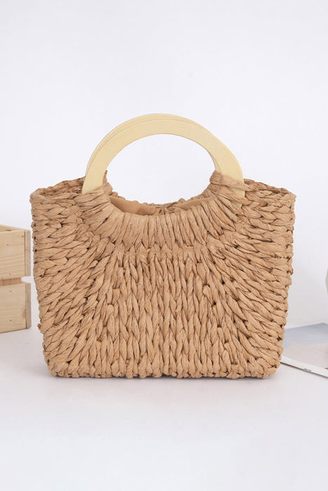 Carly Woven Handle Bag