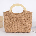  Carly Woven Handle Bag