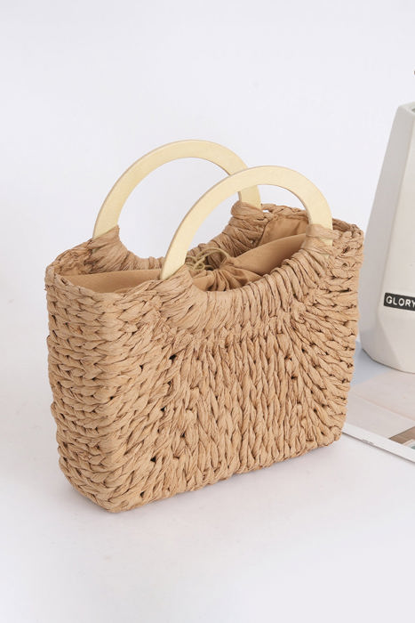 Carly Woven Handle Bag