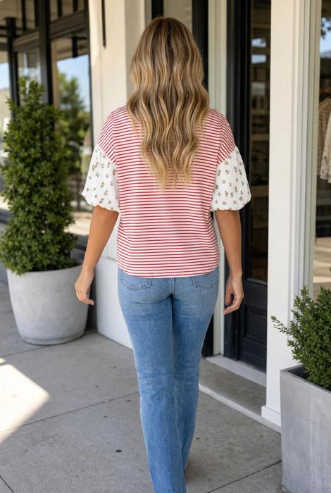 Carol Patchwork Loose Top