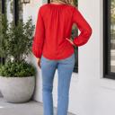  Carol Sleeve Front Shirt Long Sleeve Top