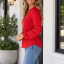  Carol Sleeve Front Shirt Long Sleeve Top