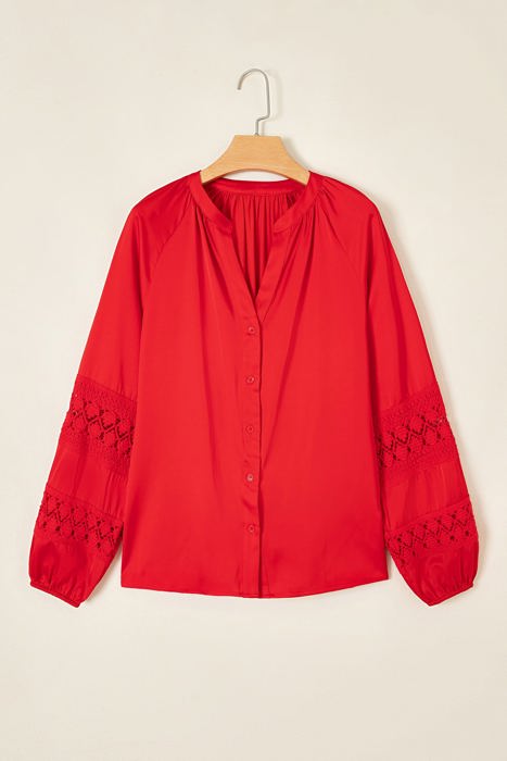Carol Sleeve Front Shirt Long Sleeve Top