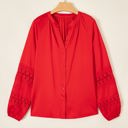  Carol Sleeve Front Shirt Long Sleeve Top
