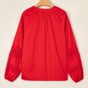 Carol Sleeve Front Shirt Long Sleeve Top