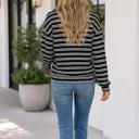  Carol Zip Collar Long Sleeve Top