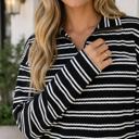  Carol Zip Collar Long Sleeve Top