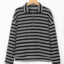  Carol Zip Collar Long Sleeve Top