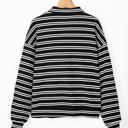  Carol Zip Collar Long Sleeve Top