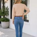  Carolinia Letter Graphic Relaxed Sweater