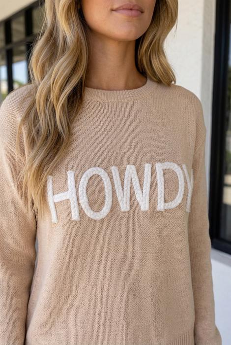 Carolinia Letter Graphic Relaxed Sweater