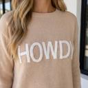  Carolinia Letter Graphic Relaxed Sweater