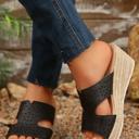  Casey Leather Wedge Slippers