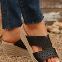  Casey Leather Wedge Slippers