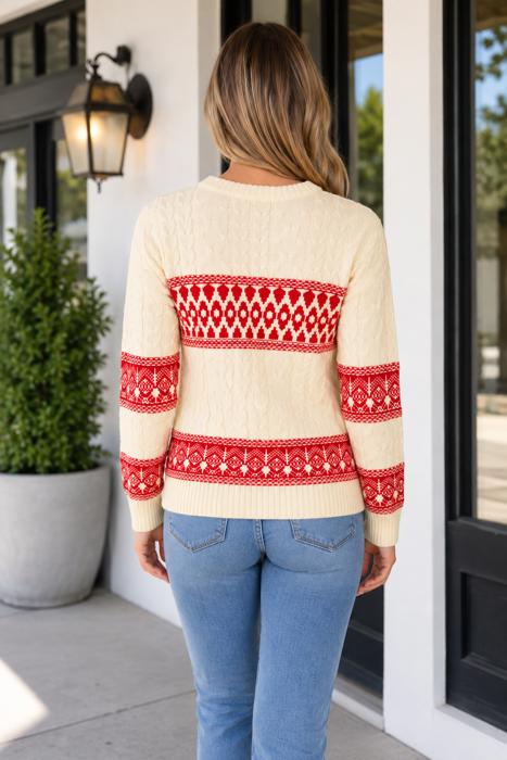 Catalena Sleeve Shift Sweater Long Sleeve Top