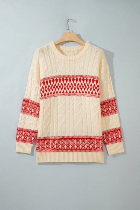 Catalena Sleeve Shift Sweater Long Sleeve Top