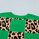  Cattleya Checkered Short Sleeve PLUS Sweater
