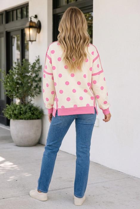 Chania Contrast Patchwork Baggy Sweatshirt