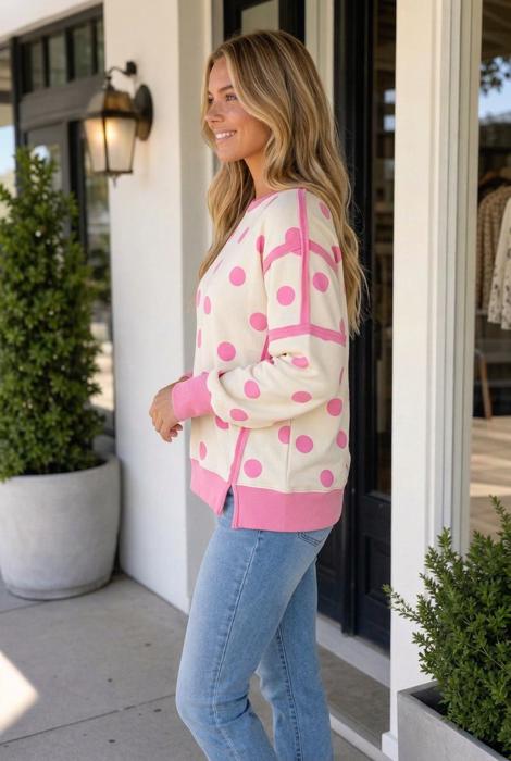 Chania Contrast Patchwork Baggy Sweatshirt
