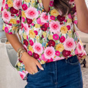  Charleigh Puff Short Sleeve Blouse