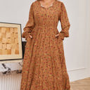  Charleigh Sleeve Tiered Maxi PLUS Dress