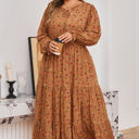  Charleigh Sleeve Tiered Maxi PLUS Dress