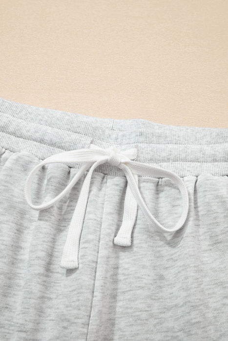 Charlie Raw Hem Pullover and Casual Shorts Set