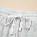  Charlie Raw Hem Pullover and Casual Shorts Set