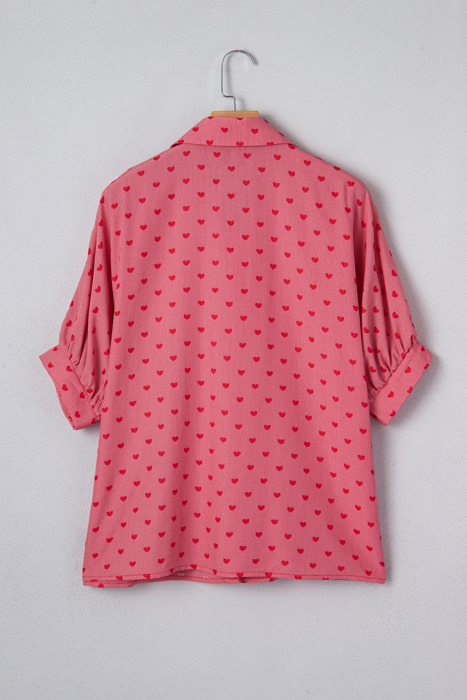 Charlie Sleeve Loose Valentine Shirt