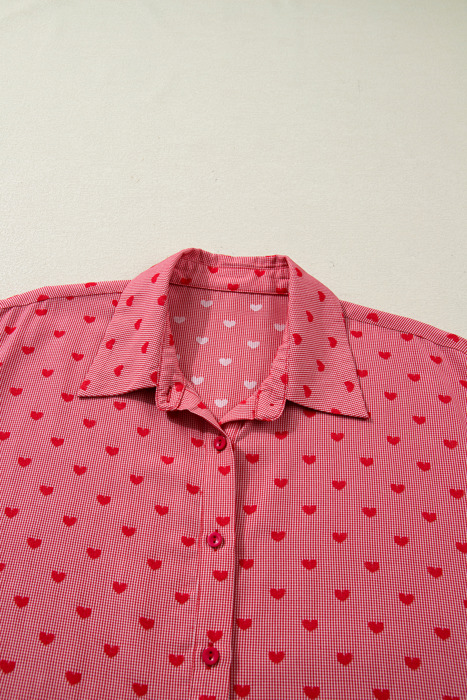 Charlie Sleeve Loose Valentine Shirt