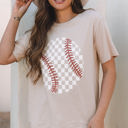  Checkered Baseball Graphic Tee