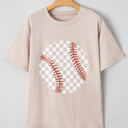  Checkered Baseball Graphic Tee