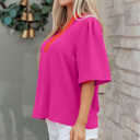  Chelsea Wide Short Sleeve Top