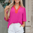  Chelsea Wide Short Sleeve Top